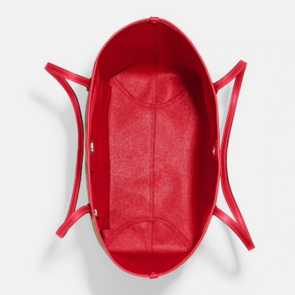 Coach Signature City Tote Bag Wild Strawberry NWT - Picture 3 of 3